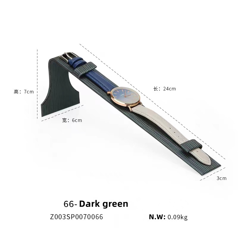 Popular Pu leather wrap metal display stand for watch